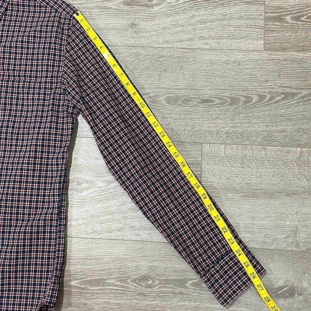 J. Crew Shirtings Washed Tartan Plaid Button Down Long Sleeve Shirt M